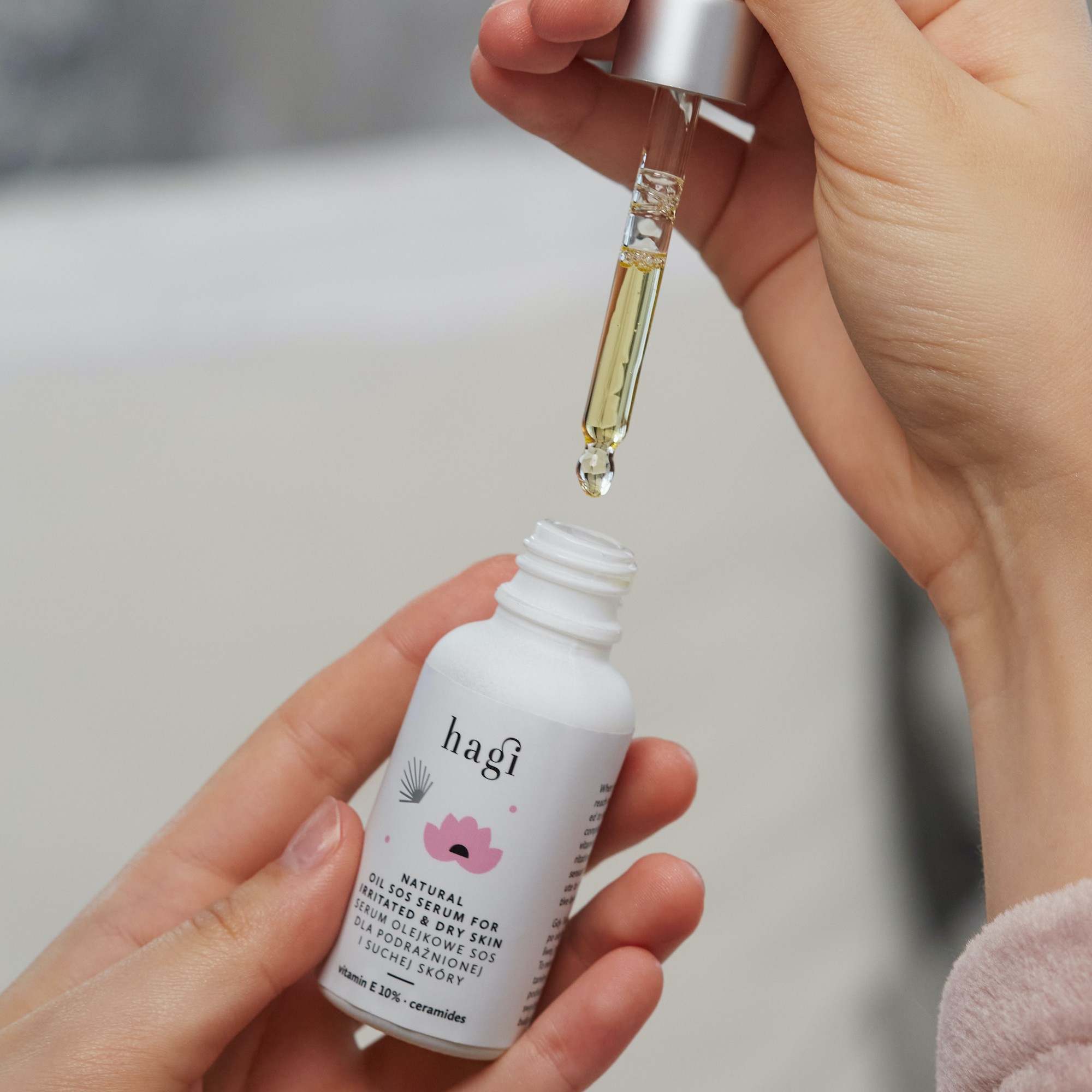 Łagodzące serum SOS do twarzy z witaminą E | 30 ml | Hagi Comfort Zone