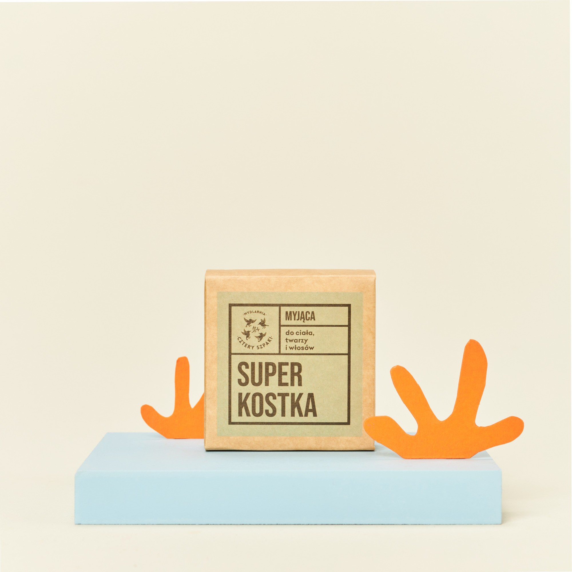 Superkostka – do mycia ciała, twarzy i włosów | 75 g | 4 Szpaki