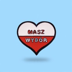 Pin Masz wybór | Serce z przesłaniem | 2,5 cm | Paw Generation