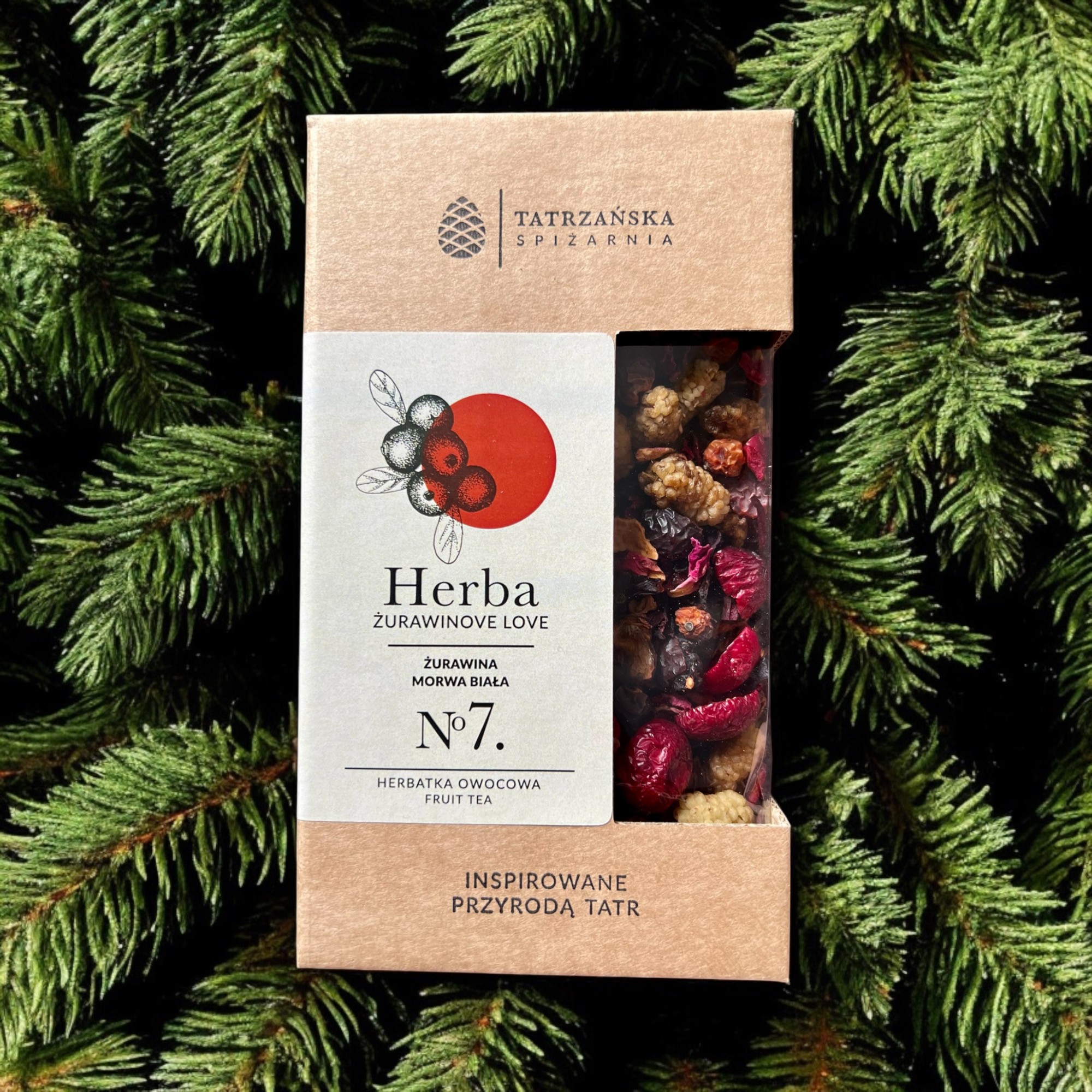 Herbata ŻURAWINOVE LOVE z żurawiną i jarzębiną | 100 g | Tatrzańska Spiżarnia