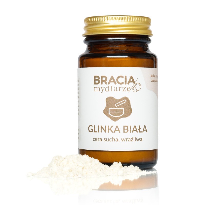 Glinka biała porcelanowa | 75 ml | Bracia Mydlarze – cera sucha i dojrzała