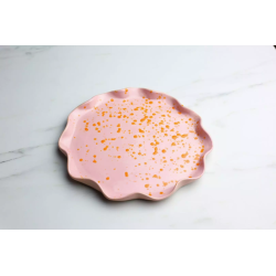 Talerz śniadaniowy z falbanką 20 cm | Naturalnie Studio