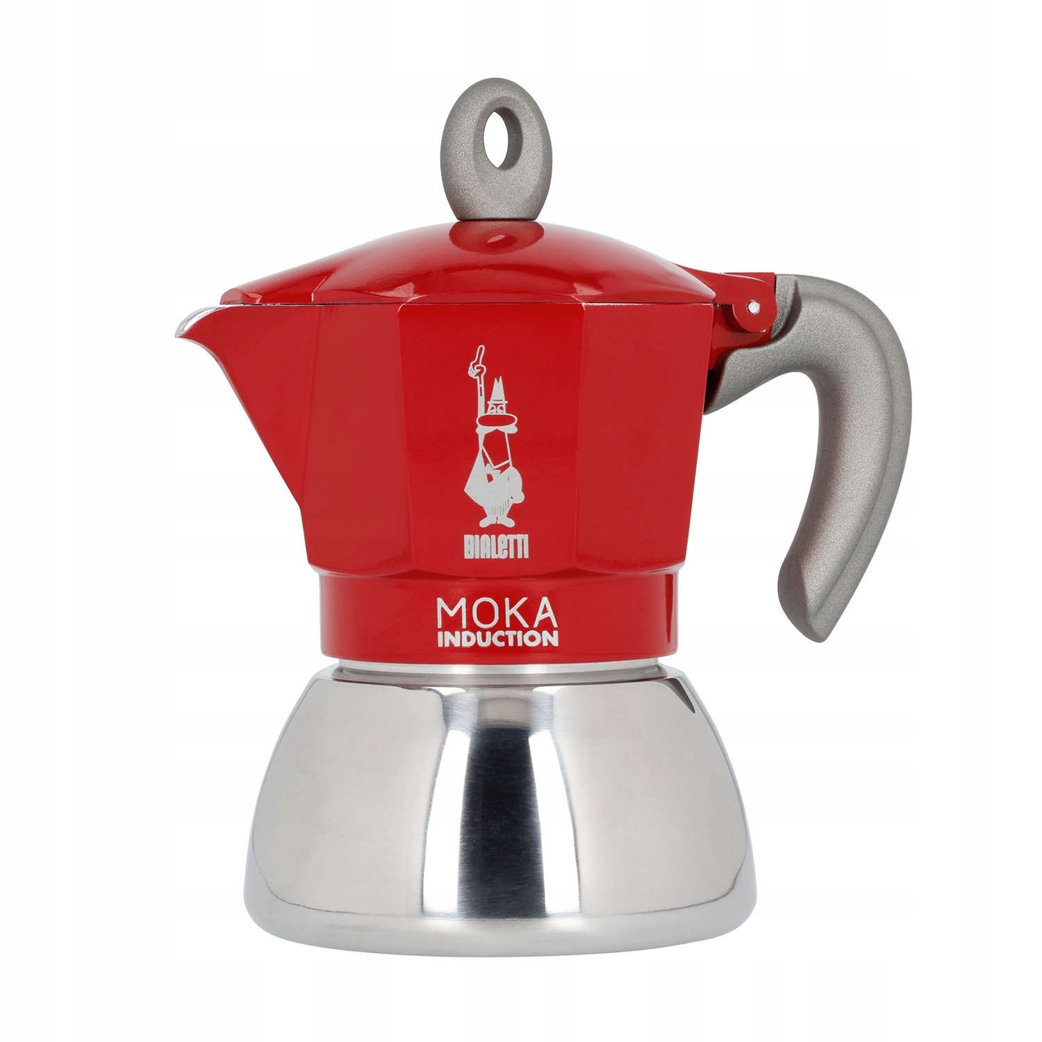 Bialetti New Moka Induction 4tz czerwona | Kawiarka na indukcję 150 ml