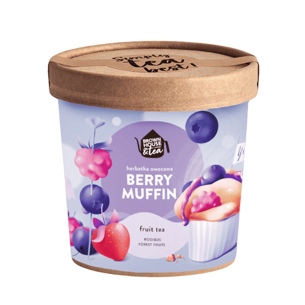 Berry Muffin – rooibos z owocami leśnymi i wanilią | Brown House & Tea