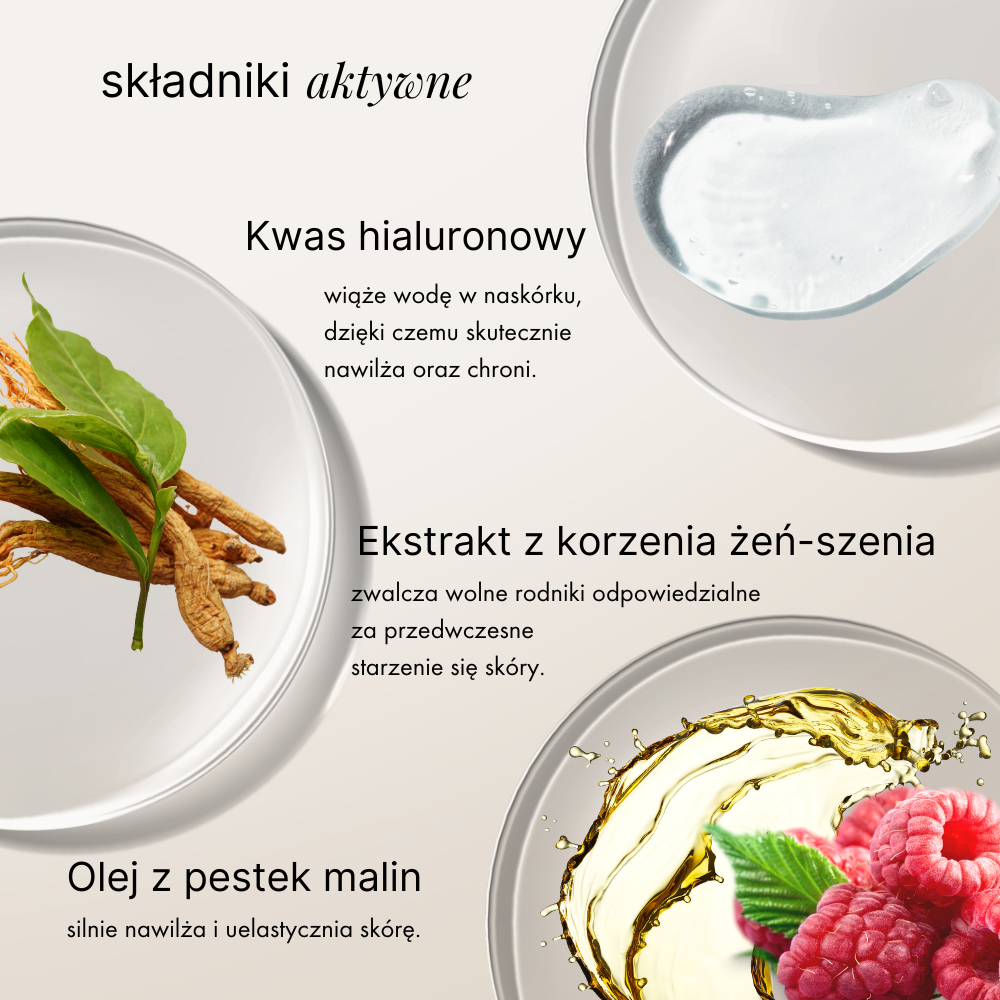 Regenerujący krem do twarzy malina anti-pollution 60 ml | Mokosh