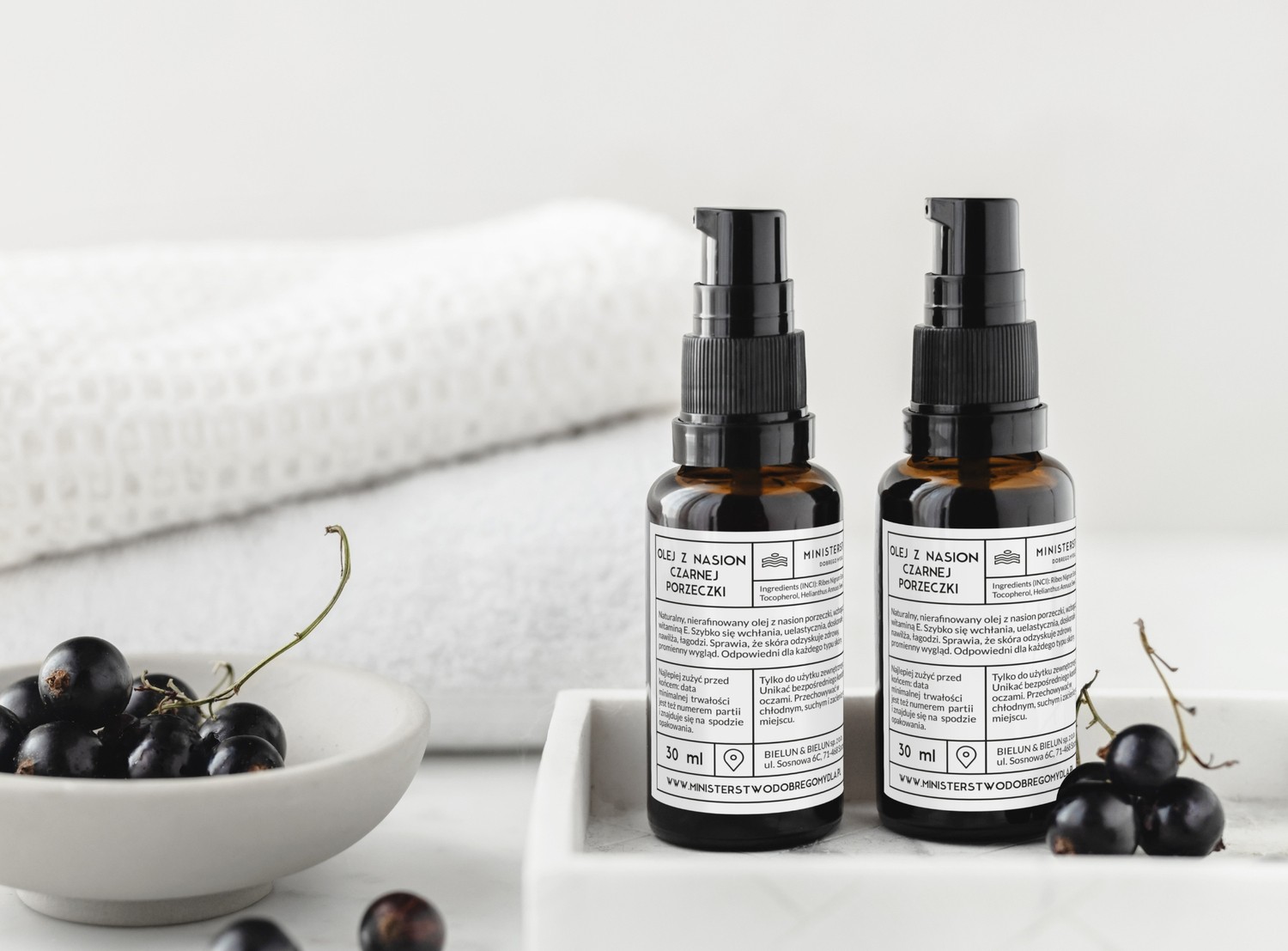 Olej z nasion czarnej porzeczki do twarzy i włosów | 30 ml | Ministerstwo Dobrego Mydła