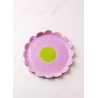 Talerz Kwiatek - Kolekcja FLOWER POWER – liliowy | ok. 20 cm | Naturalnie Studio