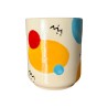 Czarka ceramiczna Abstrakcja – wzór Kolorowe Koła | 300 ml | Naturalnie, STUDIO