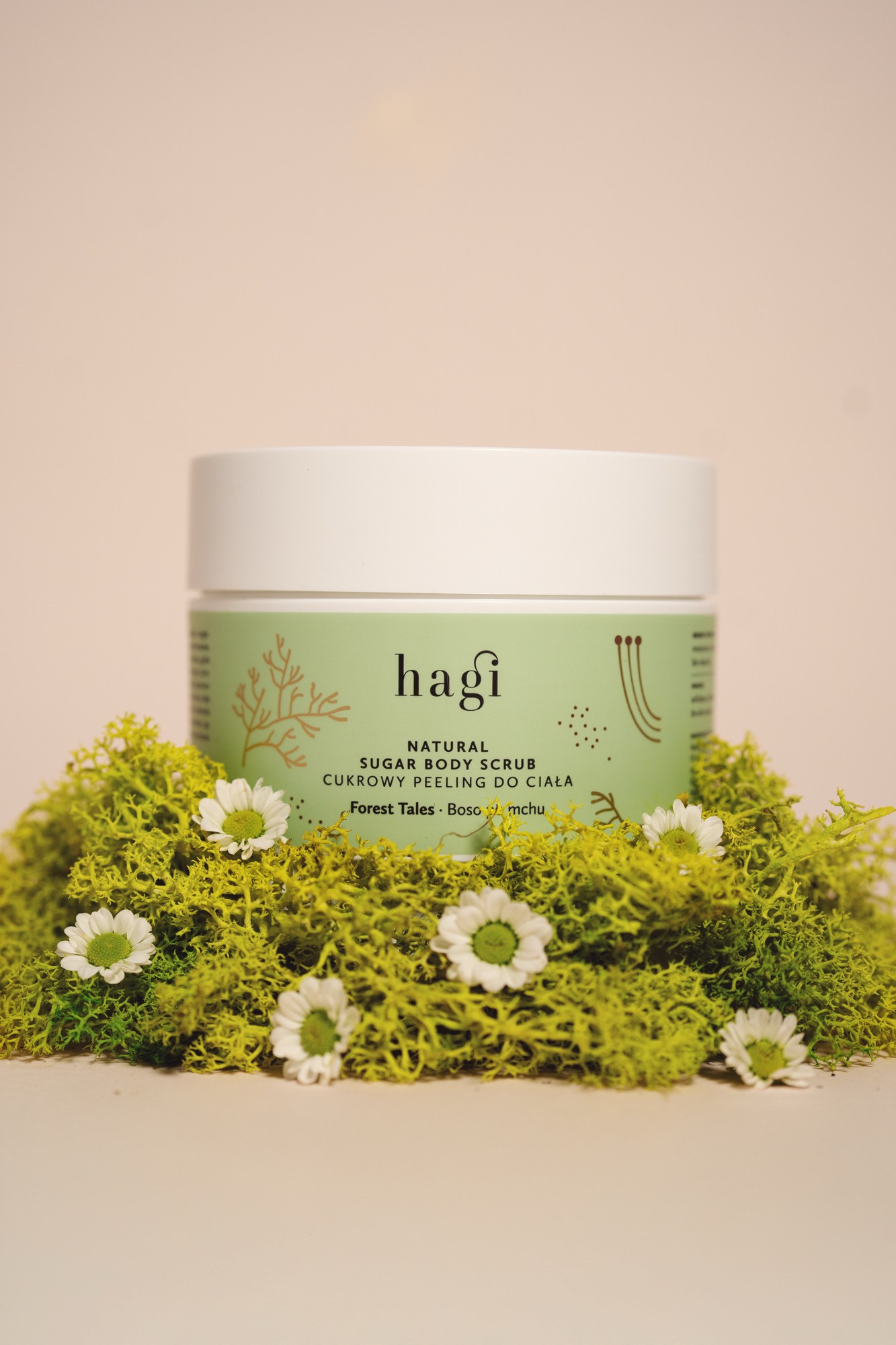 Peeling cukrowy Boso po mchu | 200 ml | Hagi