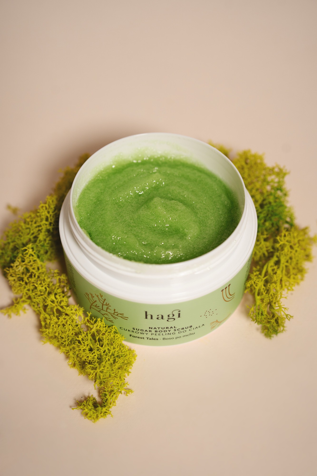 Peeling cukrowy Boso po mchu | 200 ml | Hagi