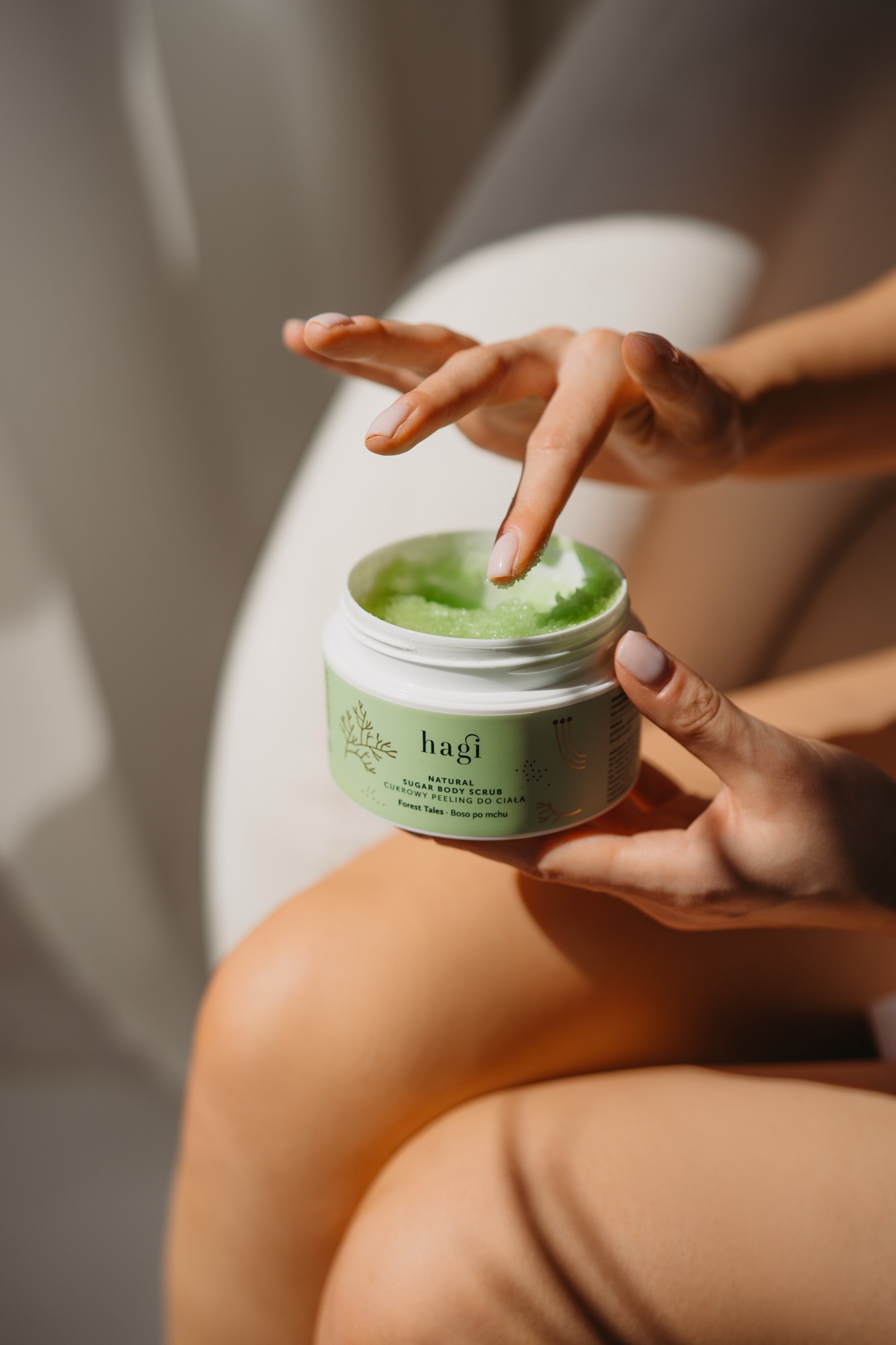 Peeling cukrowy Boso po mchu | 200 ml | Hagi