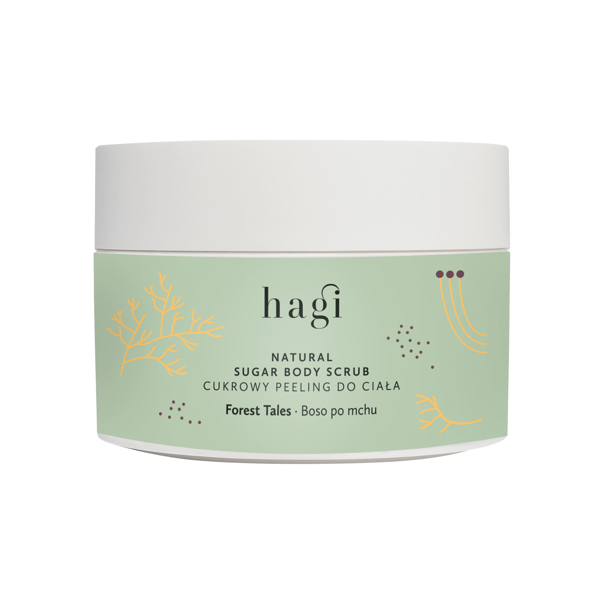 Peeling cukrowy Boso po mchu | 200 ml | Hagi