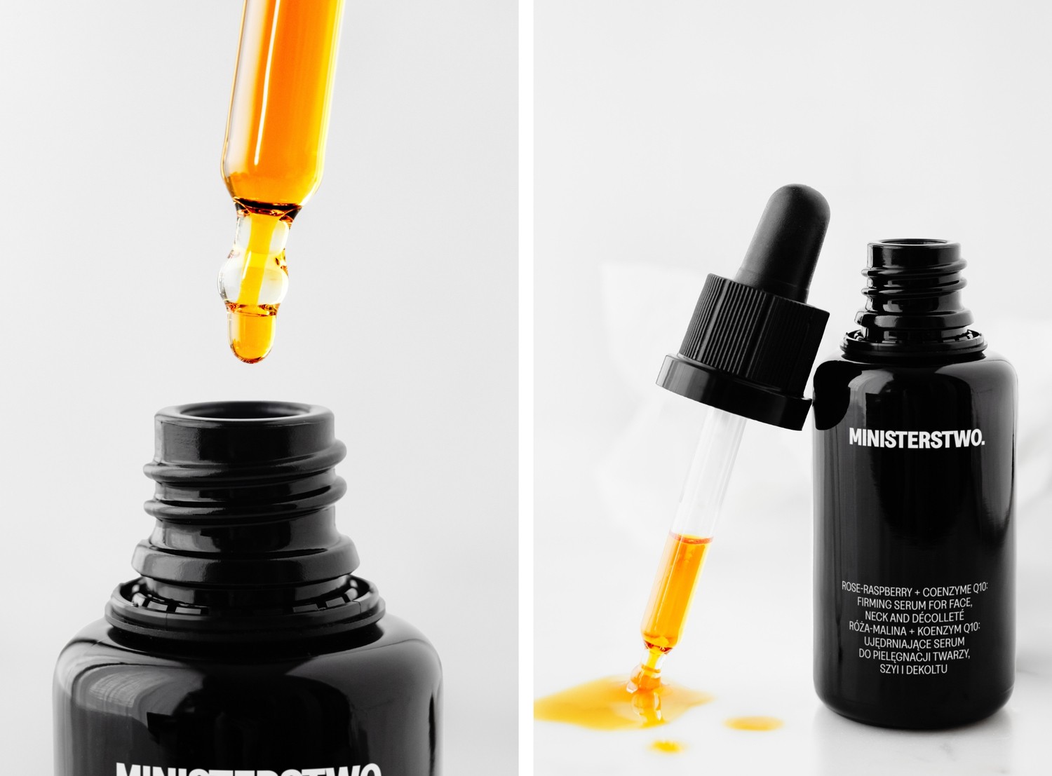 Róża-Malina – Olejowe Serum do Twarzy z Q10 i witaminami | 30 ml | Ministerstwo Dobrego Mydła