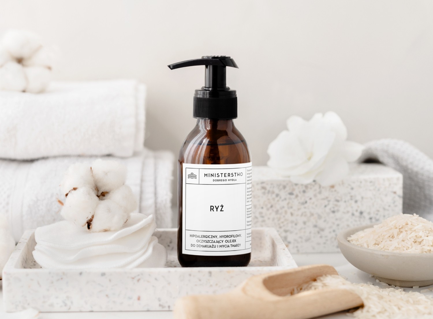 Ryż – olejek do demakijażu i mycia twarzy | 140 ml | Ministerstwo Dobrego Mydła