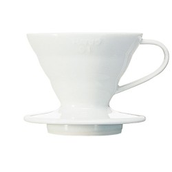 Hario drip ceramiczny V60-01 biały – precyzyjne parzenie kawy w stylu slow