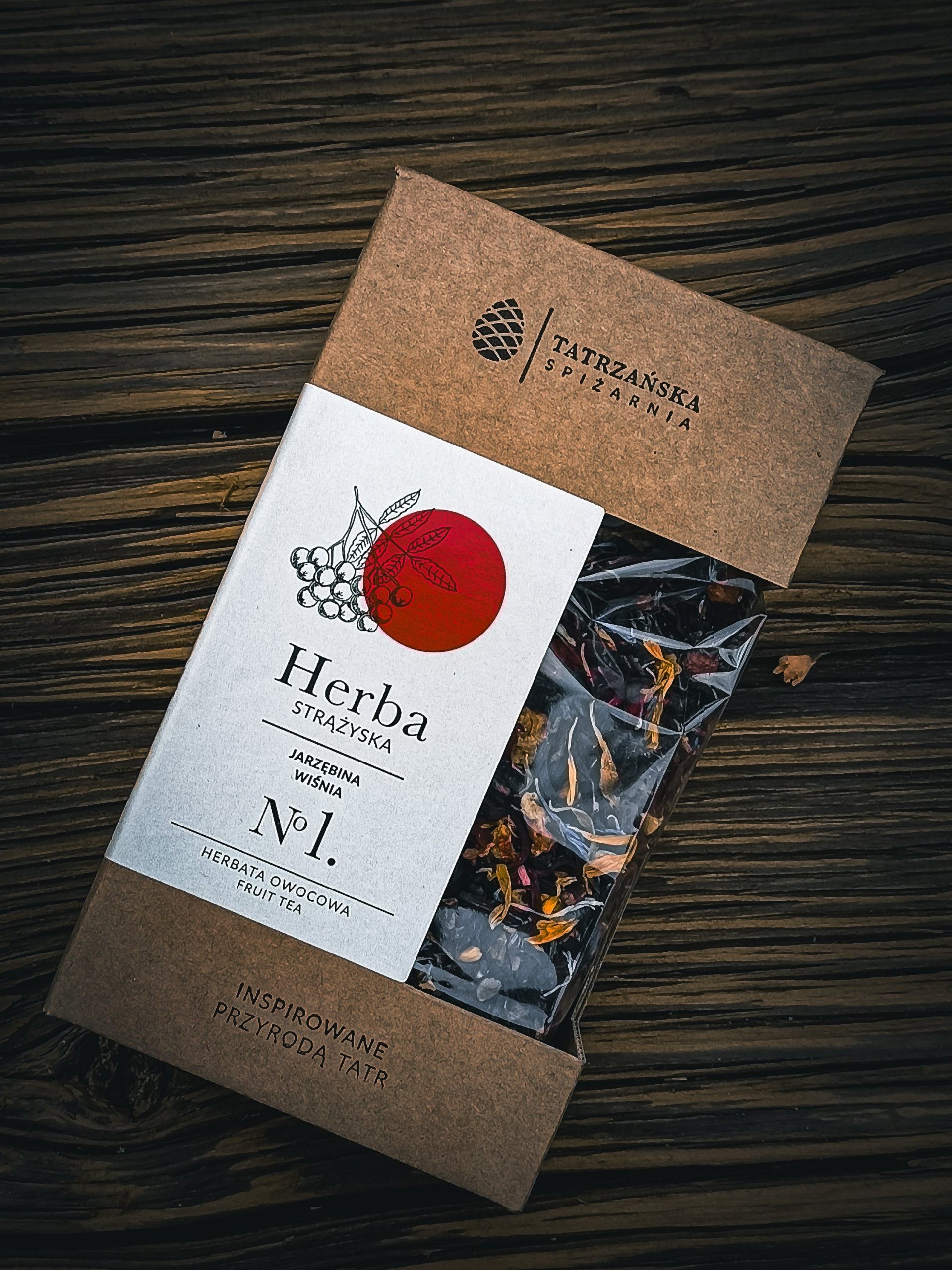Herbata owocowa STRĄŻYSKA z jarzębiną i różą | 100 g | Tatrzańska Spiżarnia