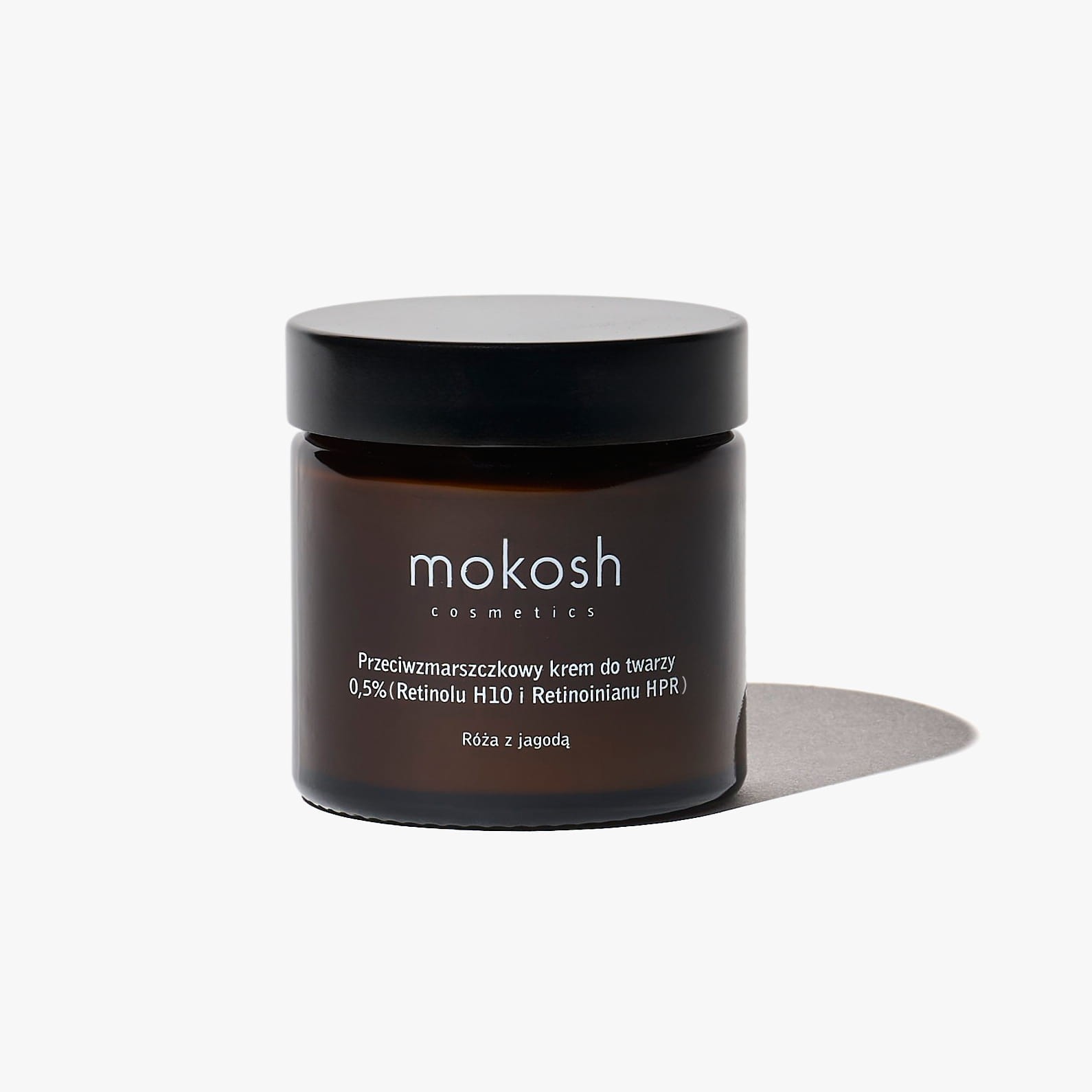 Przeciwzmarszczkowy krem do twarzy 0,5% retinolu H10 i retinoinianu HPR Róża z jagodą | 60 ml | Mokosh