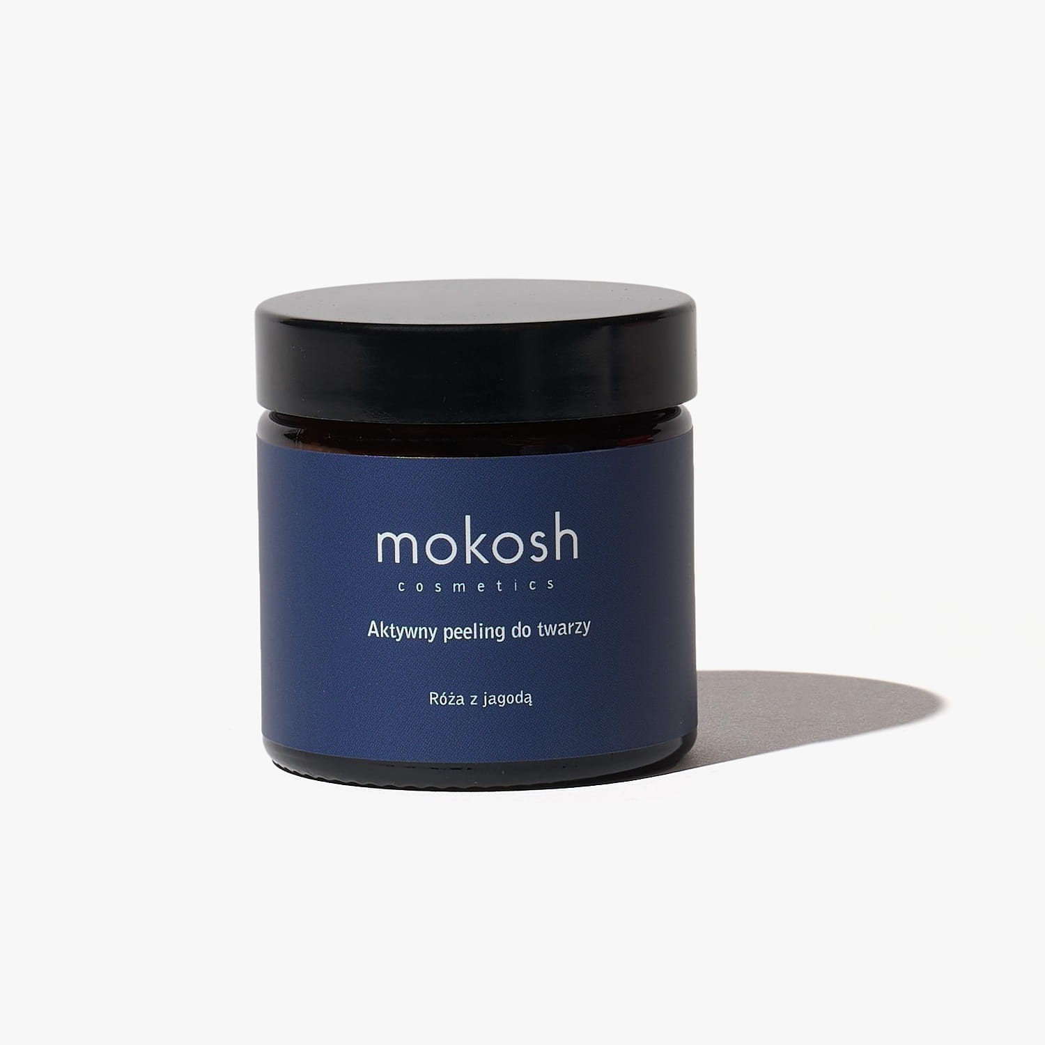 Aktywny peeling do twarzy z korundem i enzymami | róża i jagoda | Mokosh 60 ml