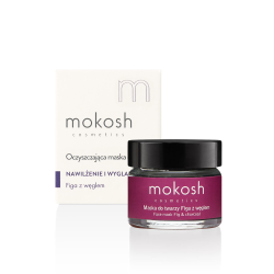 Wygładzająco-oczyszczająca maska do twarzy Figa z węglem | 15ml | Mokosh