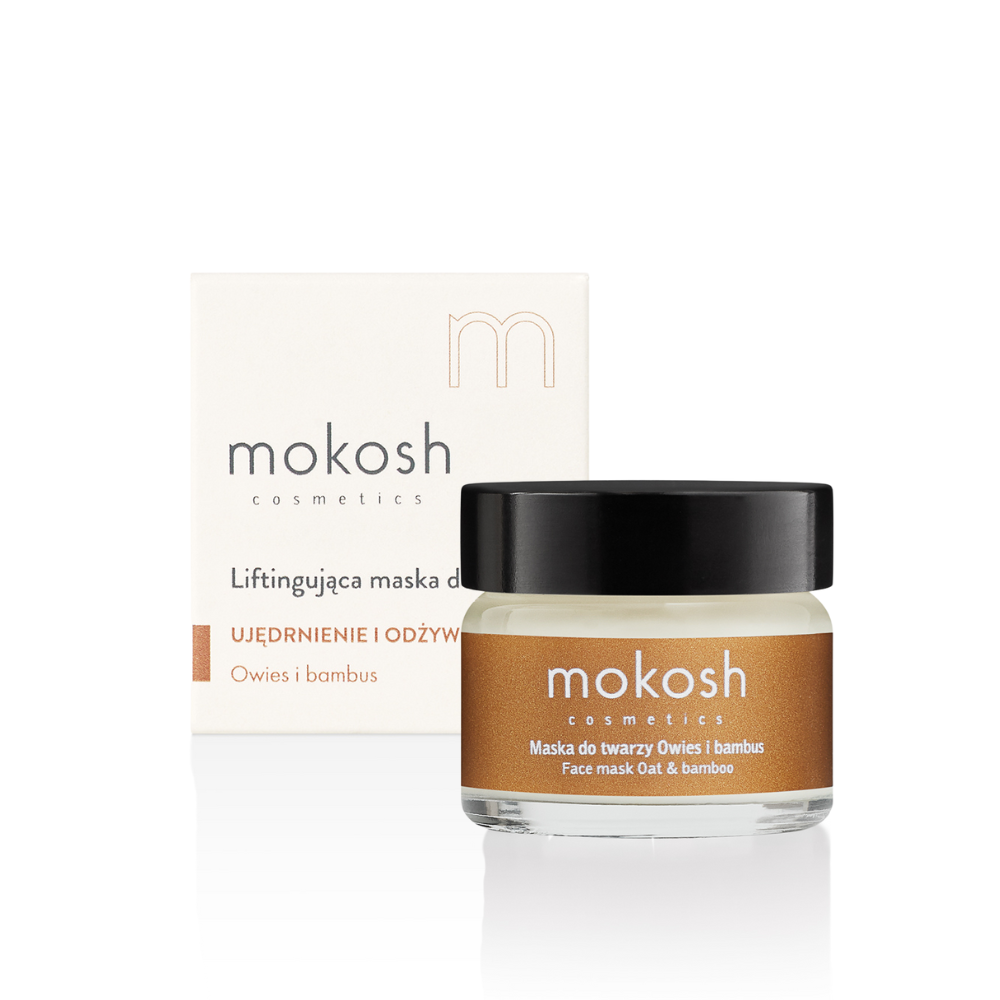 Liftingująca maska do twarzy owies i bambus | 15ml | Mokosh