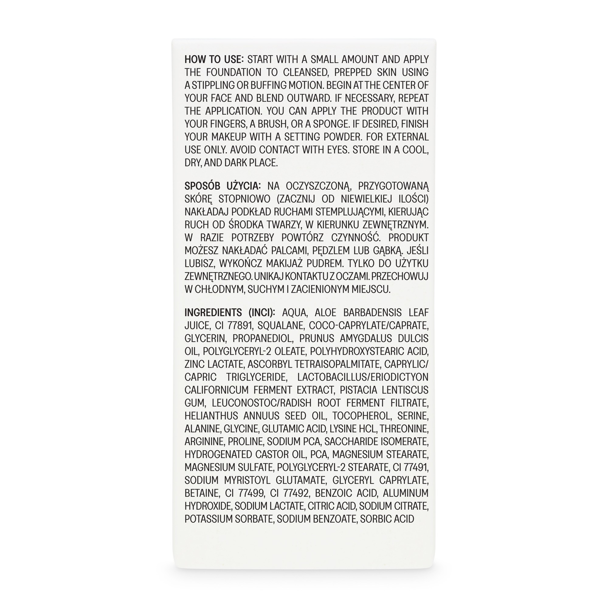 Podkład 20 Vanilla Pudding | 30 ml | Ministerstwo Dobrego Mydła