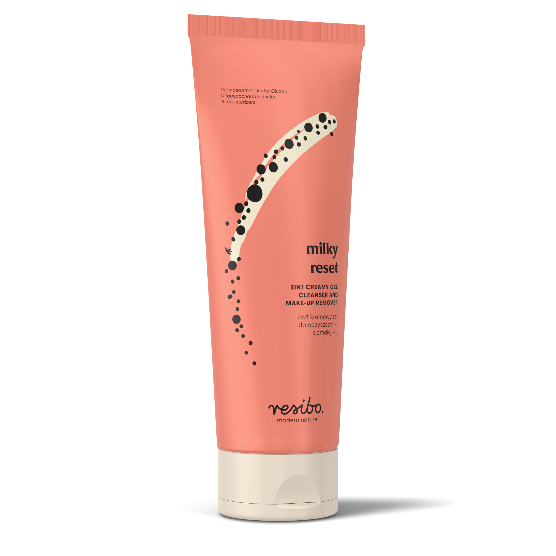 Milky Reset 2w1 kremowy żel do oczyszczania i demakijażu | 100ml | Resibo