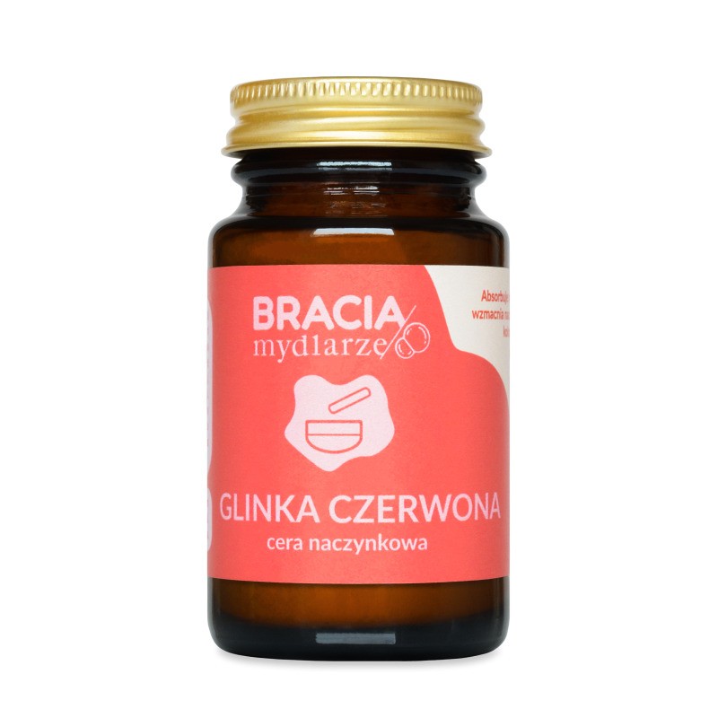 Glinka czerwona | maseczka do cery naczynkowej | 75 ml | Bracia Mydlarze