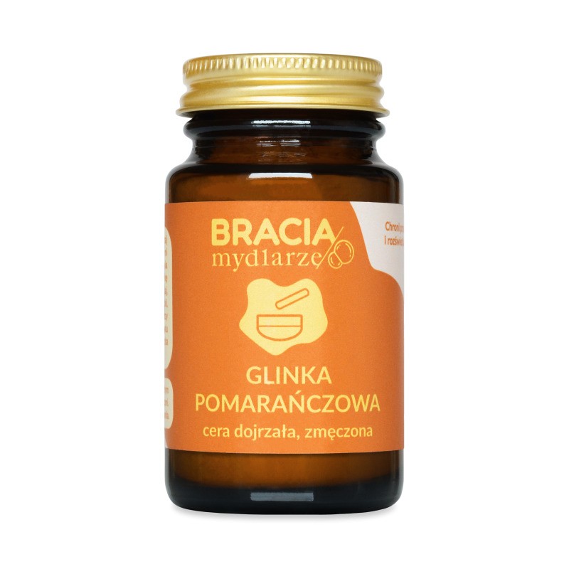 Glinka pomarańczowa | maseczka do cery zmęczonej | 75 ml | Bracia Mydlarze