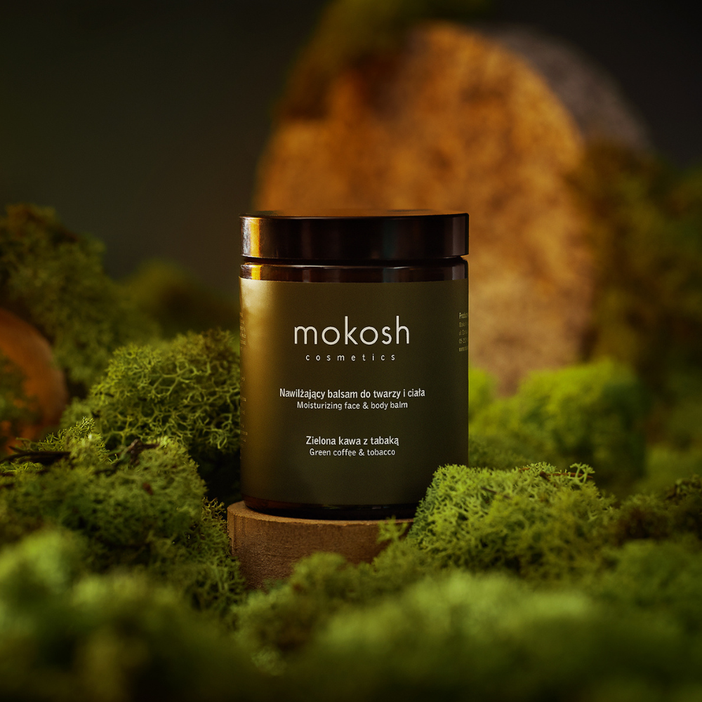 Nawilżający balsam do twarzy i ciała Zielona kawa z tabaką | Mokosh