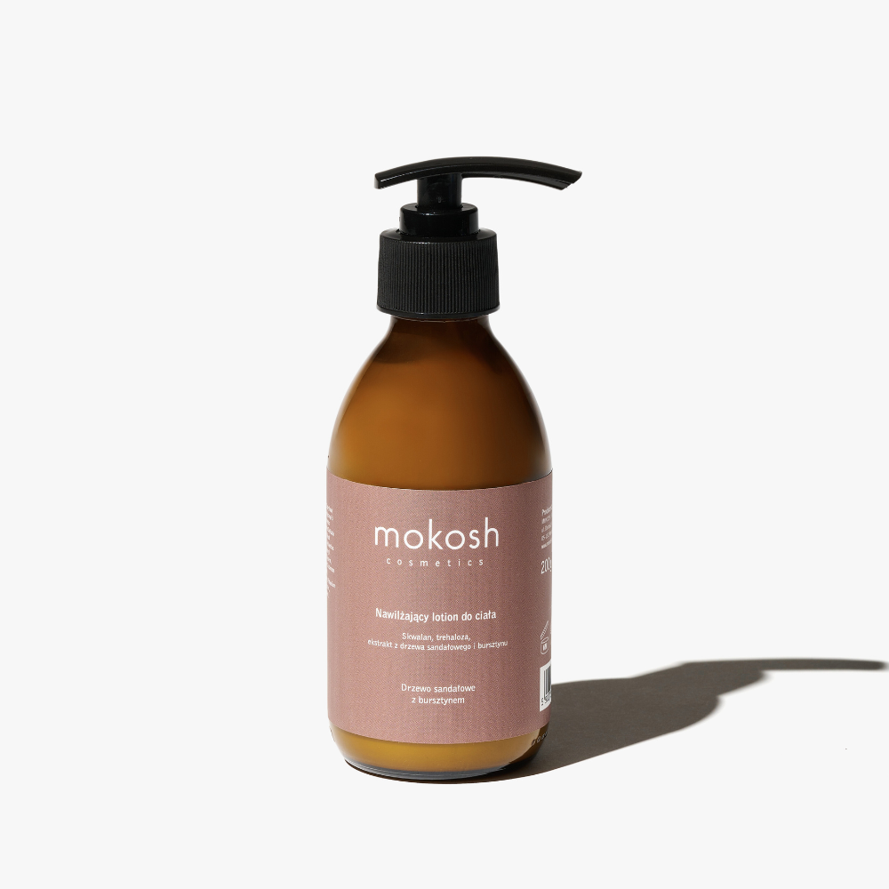 Nawilżający lotion do ciała Drzewo sandałowe z bursztynem | 200ml | Mokosh
