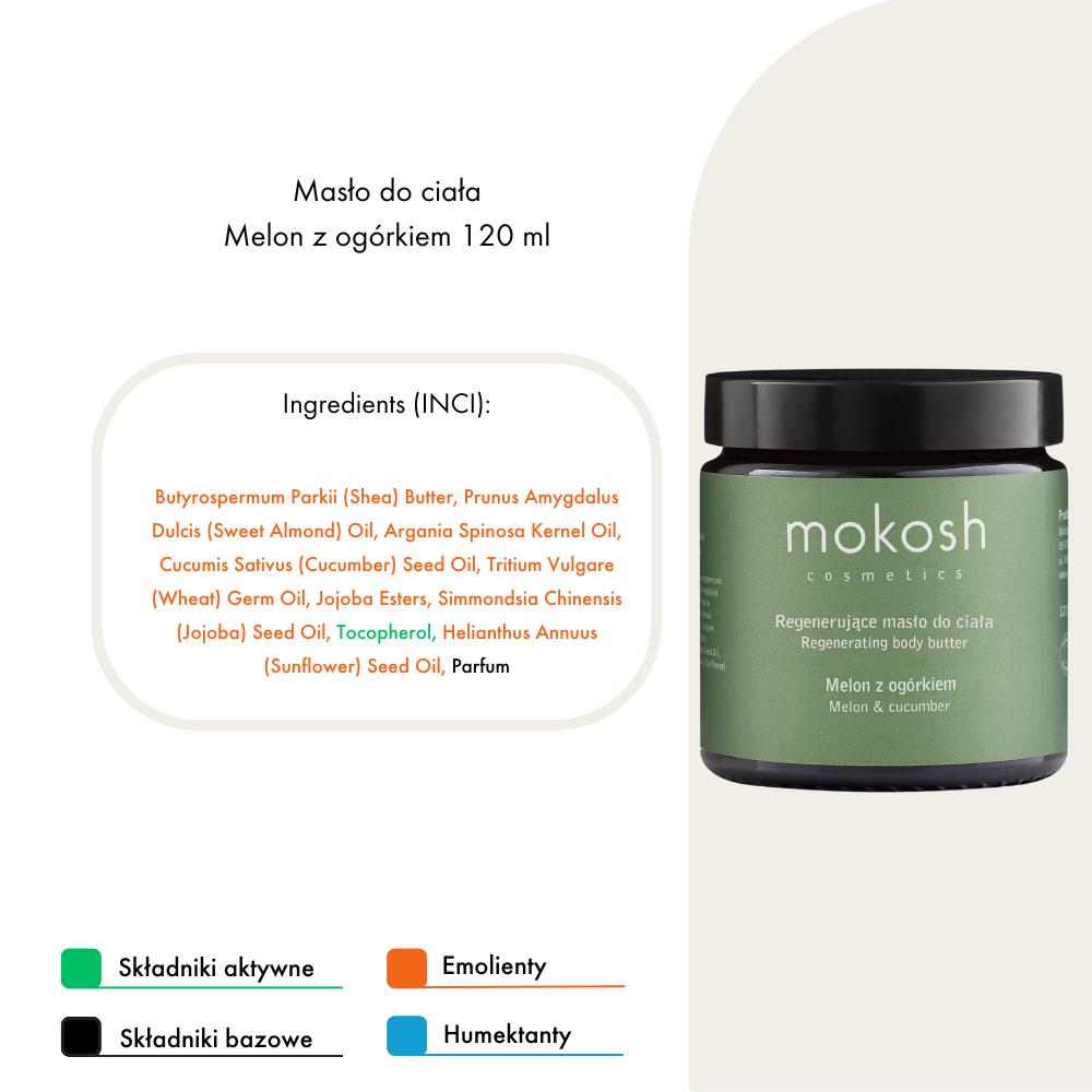 Masło do ciała Melon z ogórkiem |120ml | Mokosh