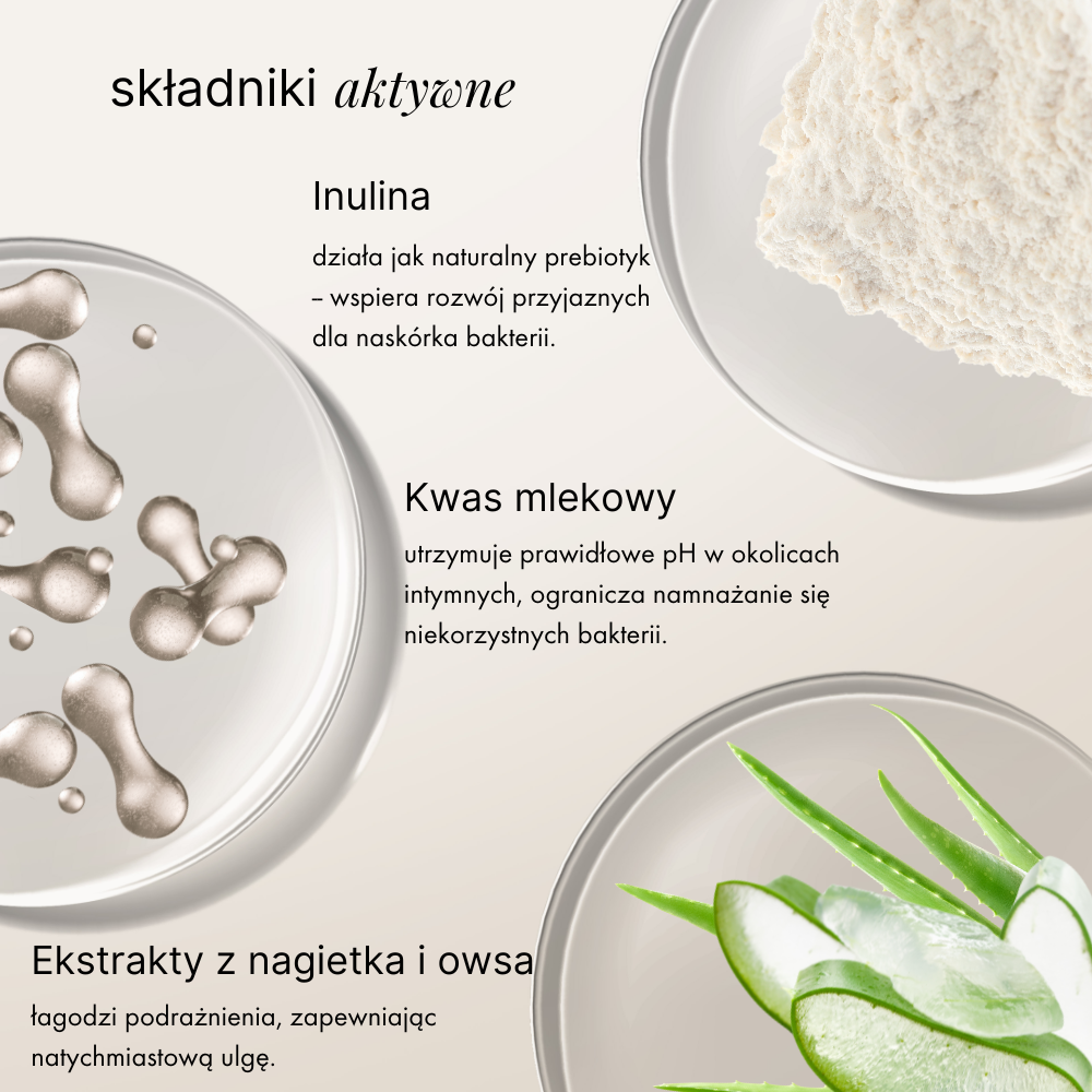 Prebiotyczny żel do higieny intymnej nagietek z owsem | 90 ml | Mokosh