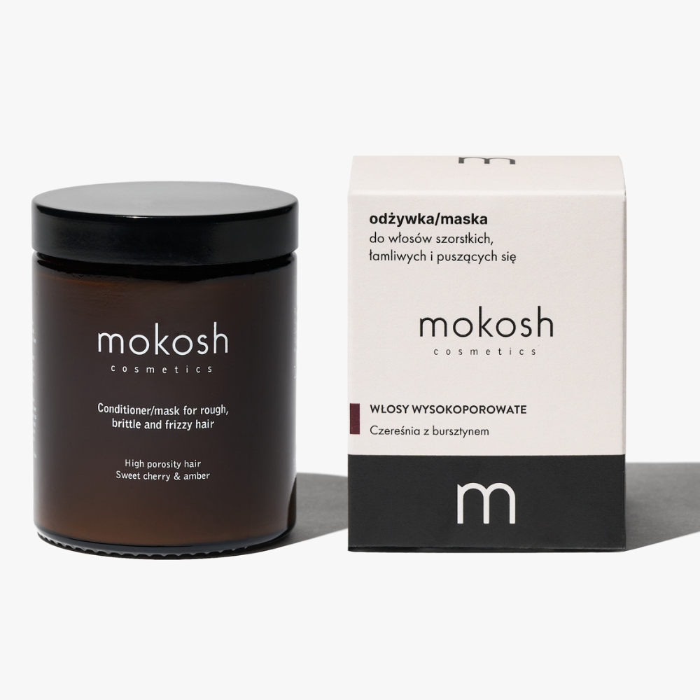 Odżywka/maska do włosów szorstkich, łamliwych i puszących się – czereśnia z bursztynem | 180 ml | Mokosh