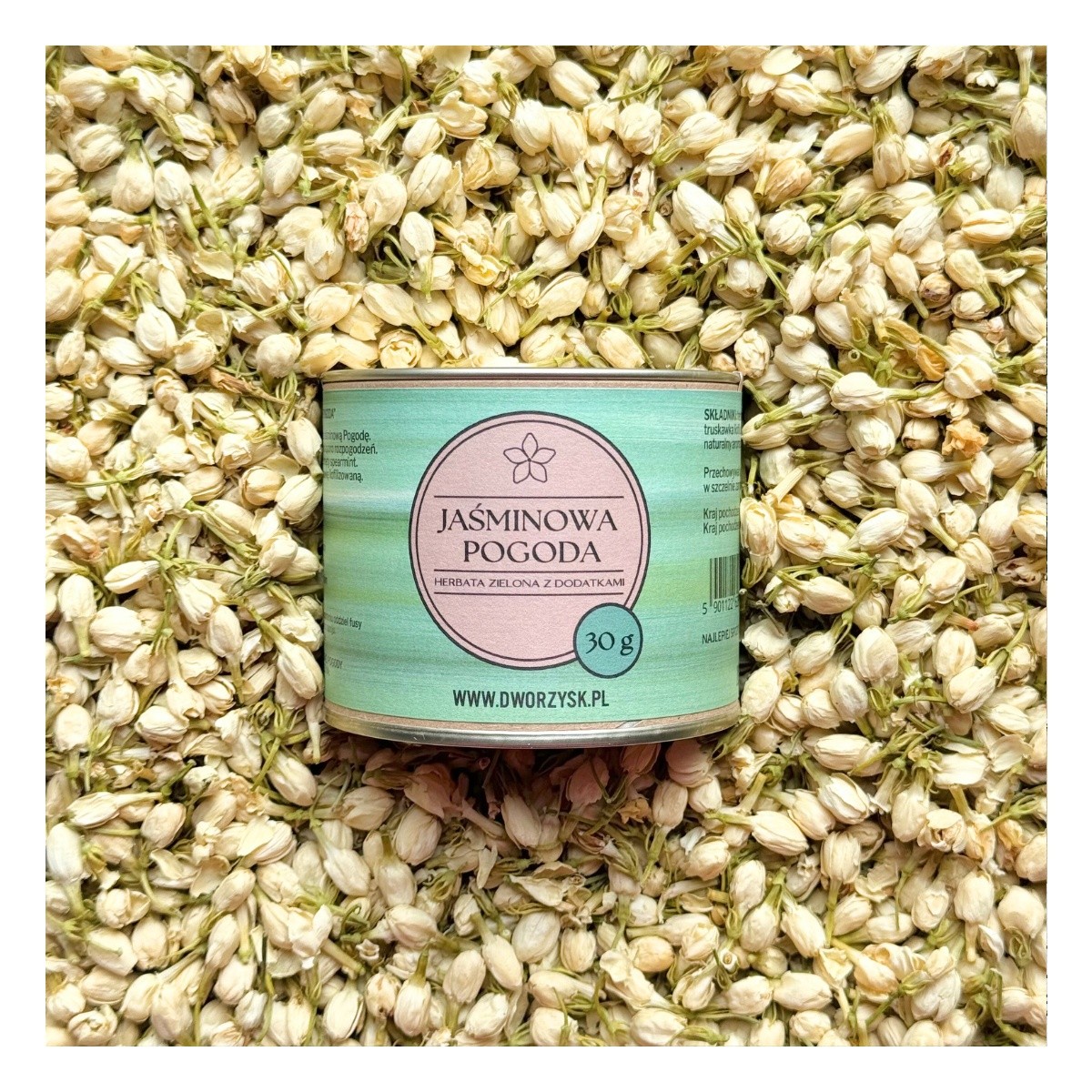 Jaśminowa Pogoda - herbata zielona z dodatkami | Dworzysk