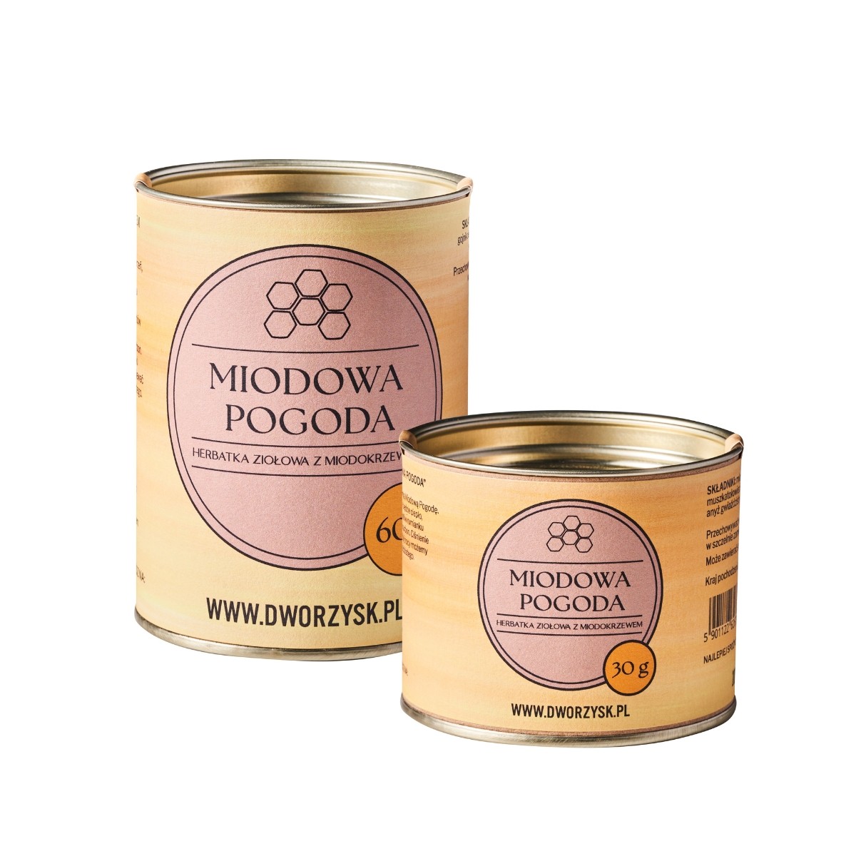 Miodowa Pogoda – ziołowa herbatka z miodokrzewem, rumiankiem i gojnikiem | Dworzysk | 60 g