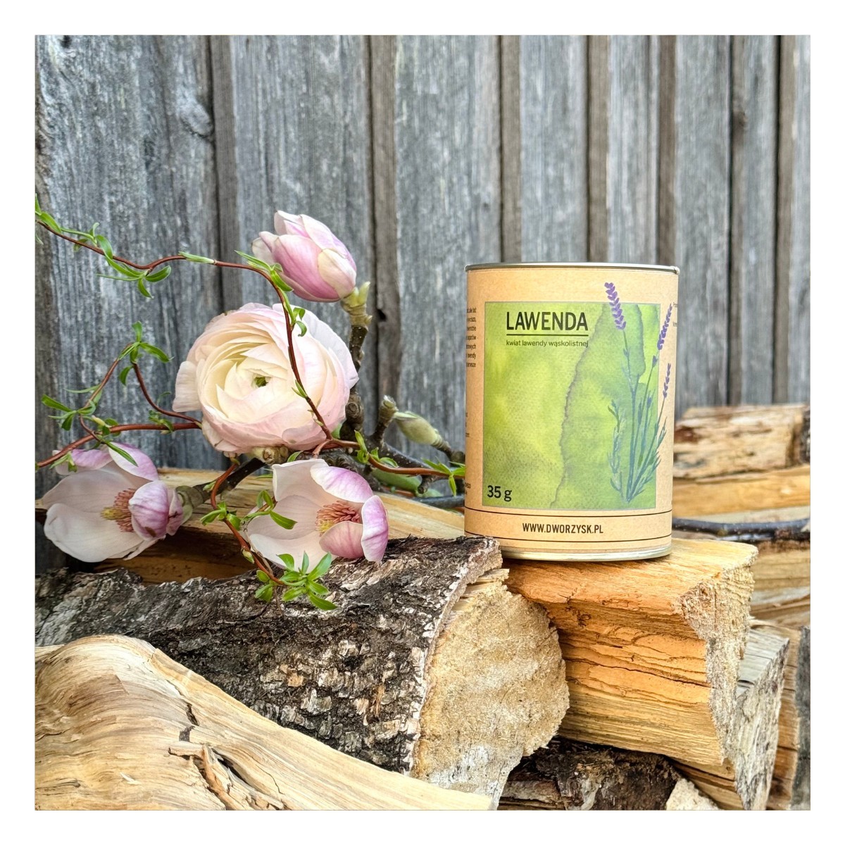 Lawenda – herbatka ziołowa 100% kwiat lawendy | do picia, kąpieli i deserów | Dworzysk 35 g