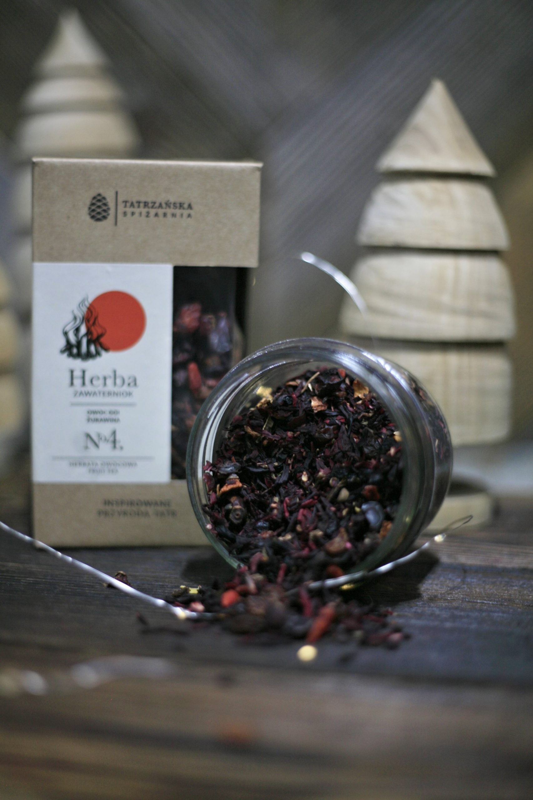 Herbata ZAWATERNIOK | owocowa z goji i hibiskusem | 100 g | Tatrzańska Spiżarnia