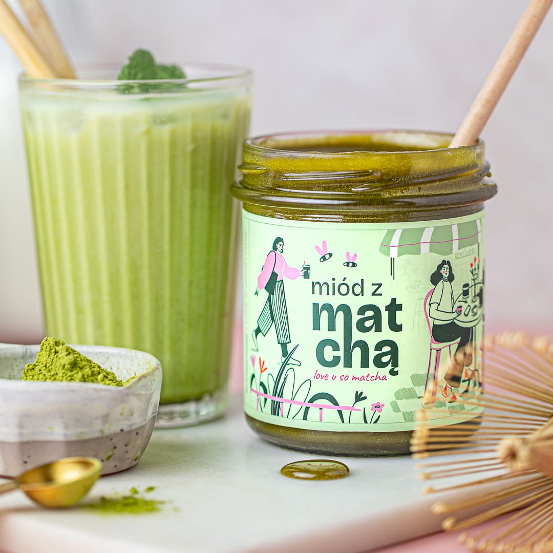 Miód z japońską matchą | Limitowana edycja | Pasieki Sadowskich