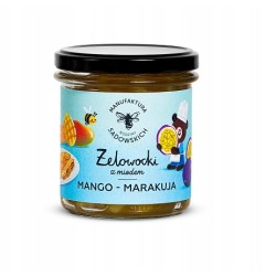 Żelowocki z miodem mango i marakują | 320 g | Pasieki Sadowskich