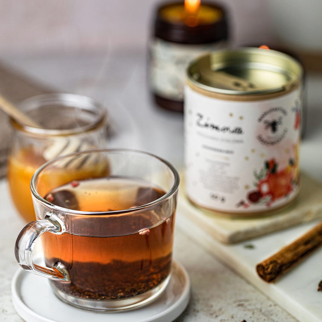 Zimowa herbata ziołowa | ręcznie robiona mieszanka 50 g | Pasieki Sadowskich