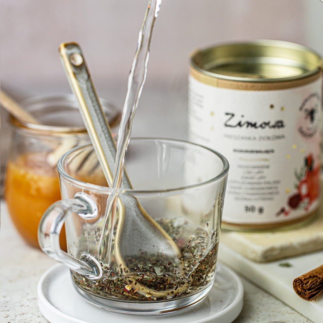 Zimowa herbata ziołowa | ręcznie robiona mieszanka 50 g | Pasieki Sadowskich