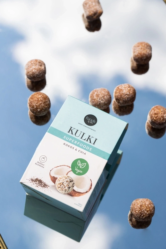 Kulki Superfoods kokos & chia | zdrowa przekąska | 50 g | Foods by Ann
