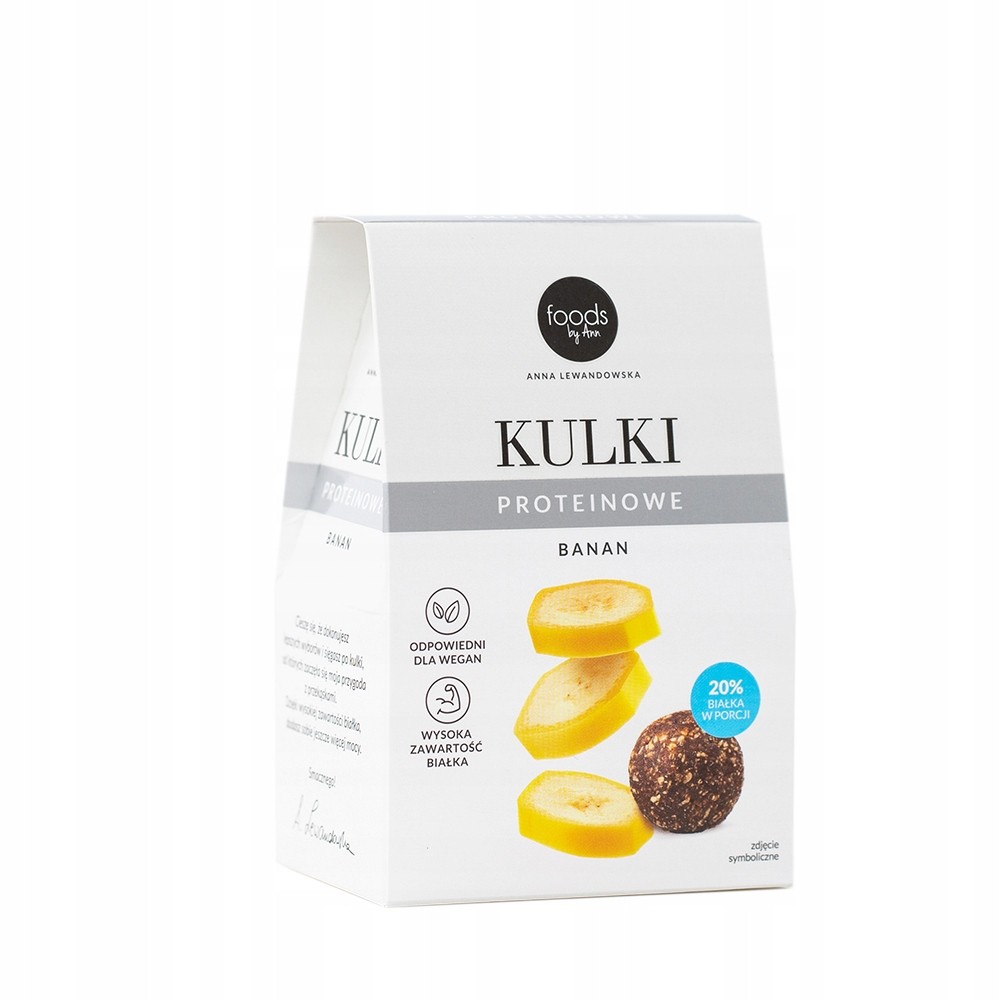 Kulki proteinowe banan | 50 g | Foods by Ann – wegańska przekąska białkowa