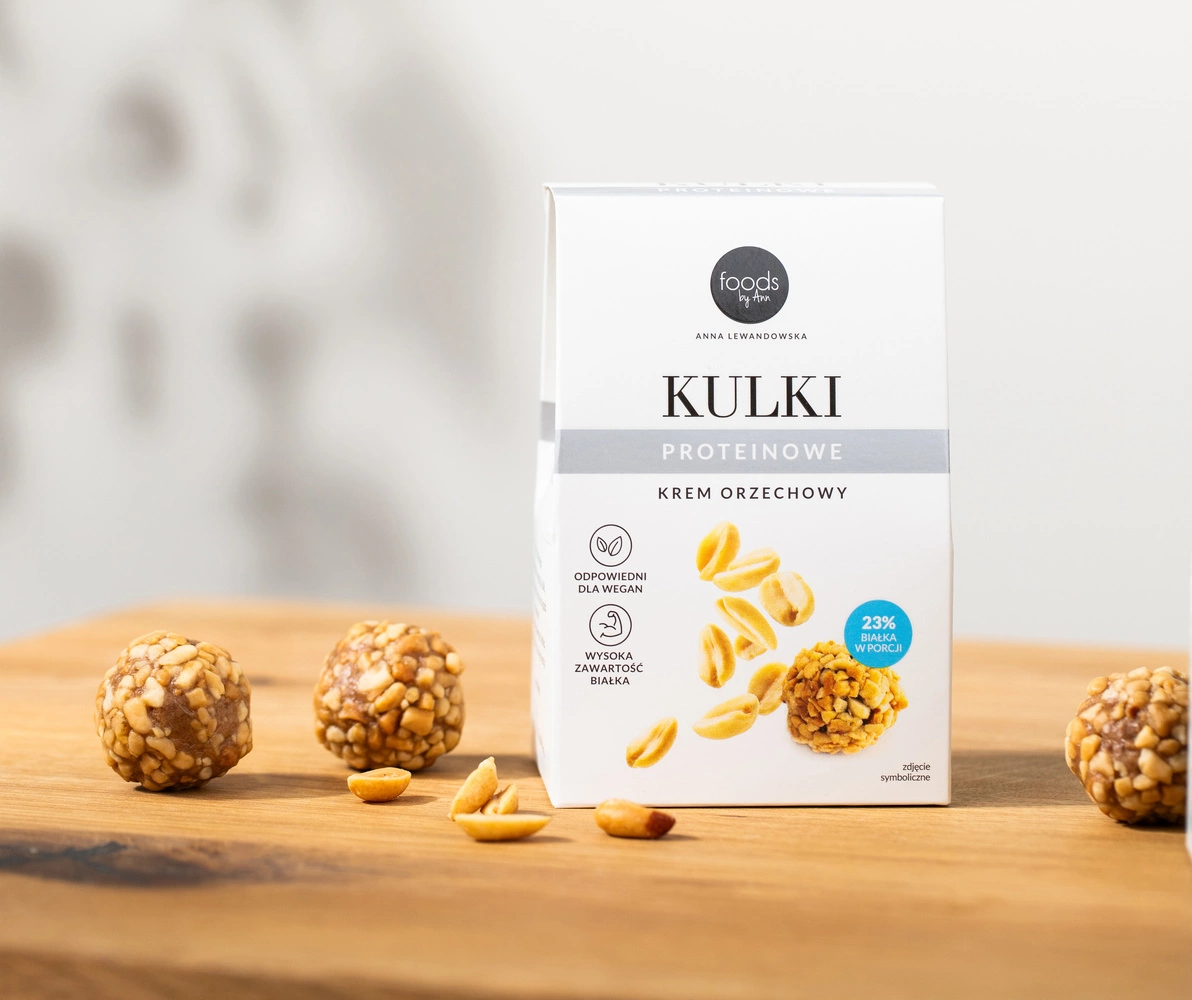 Kulki proteinowe krem orzechowy | 60 g | Foods by Ann – wegańska przekąska białkowa
