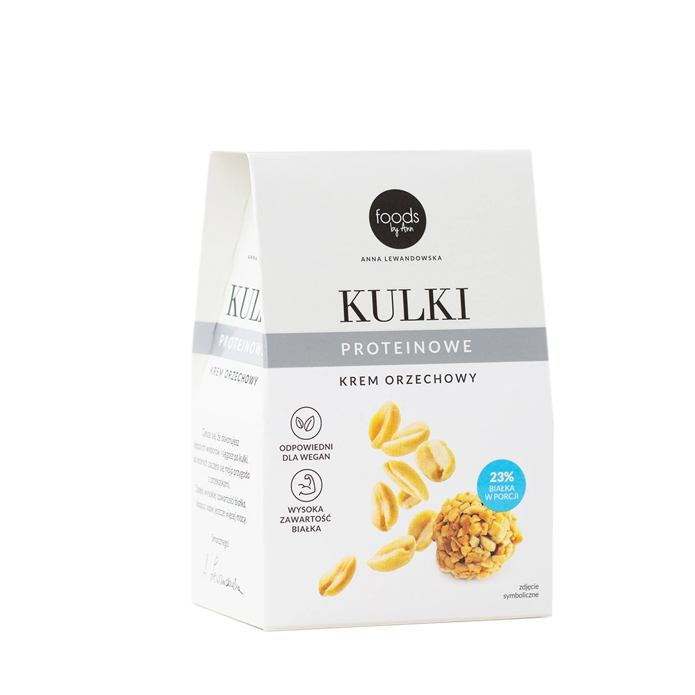 Kulki proteinowe krem orzechowy | 60 g | Foods by Ann – wegańska przekąska białkowa