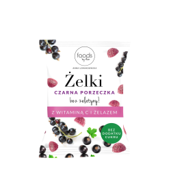 Żelki czarna porzeczka z witaminą C i żelazem | 35 g | Foods by Ann