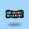 Pin „Nie panikuj” – przypinka z napisem | Paw Generation