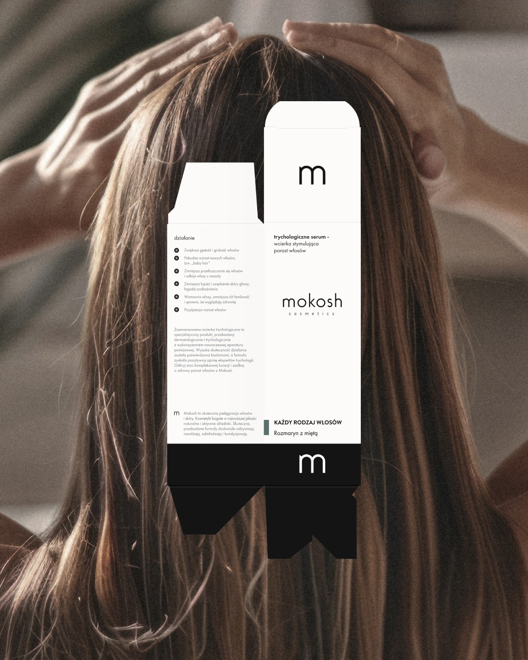 Trychologiczne serum-wcierka Rozmaryn z Miętą | 100 ml | Mokosh