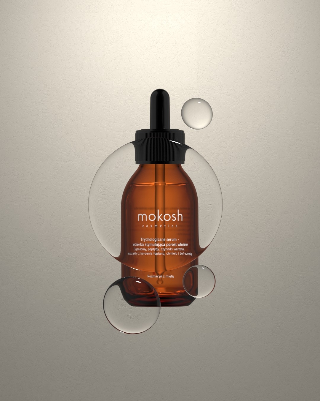 Trychologiczne serum-wcierka Rozmaryn z Miętą | 100 ml | Mokosh
