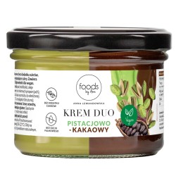 Krem duo pistacjowo-kakaowy | 200 g | Foods by Ann – wegański, bez cukru, bez oleju palmowego